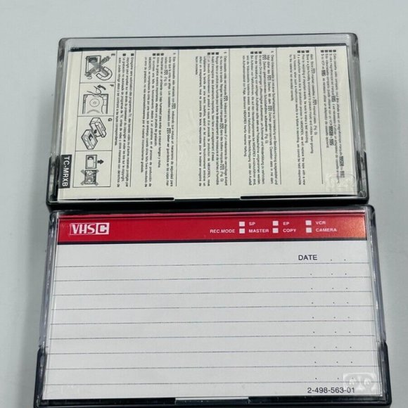 Sony Memorex Super HG Compact Video Cassette Tape 30 VHSC Bundle of 3 - Picture 4 of 4